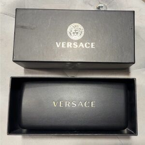 NWT Versace Black Glasses Case